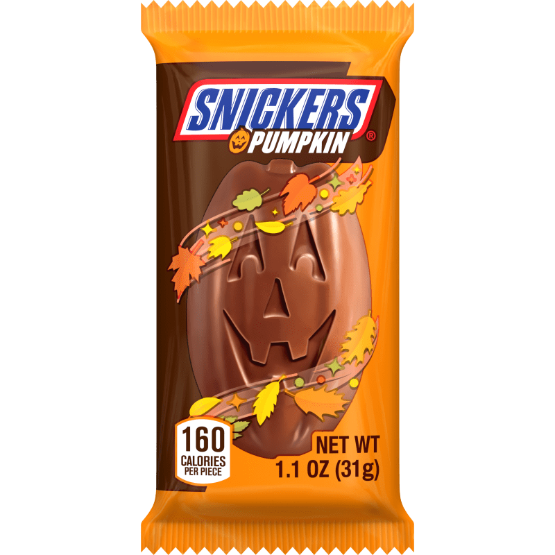 SNICKERS ORIGINAL PUMPKIN SINGLES HALLOWEEN 1.1 OUNCES EACH image