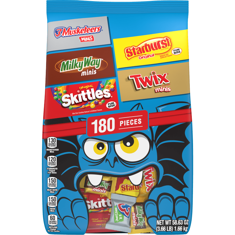 Mars Chocolate & Fruity Favorites Variety Mix Stand-up Pouch – 180 pieces image