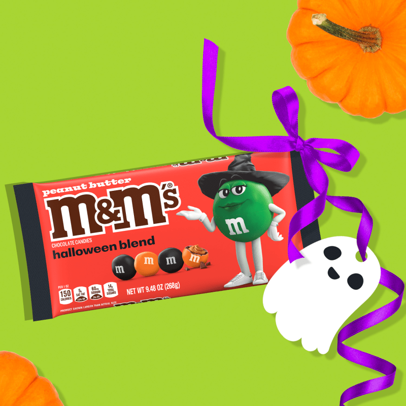 M&M’S Peanut Butter Chocolate Candies Halloween Blend 9.48OZ