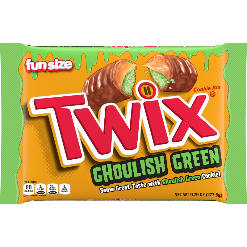TWIX FUN SIZE Ghoulish Green Cookie Bars, 9.79oz image
