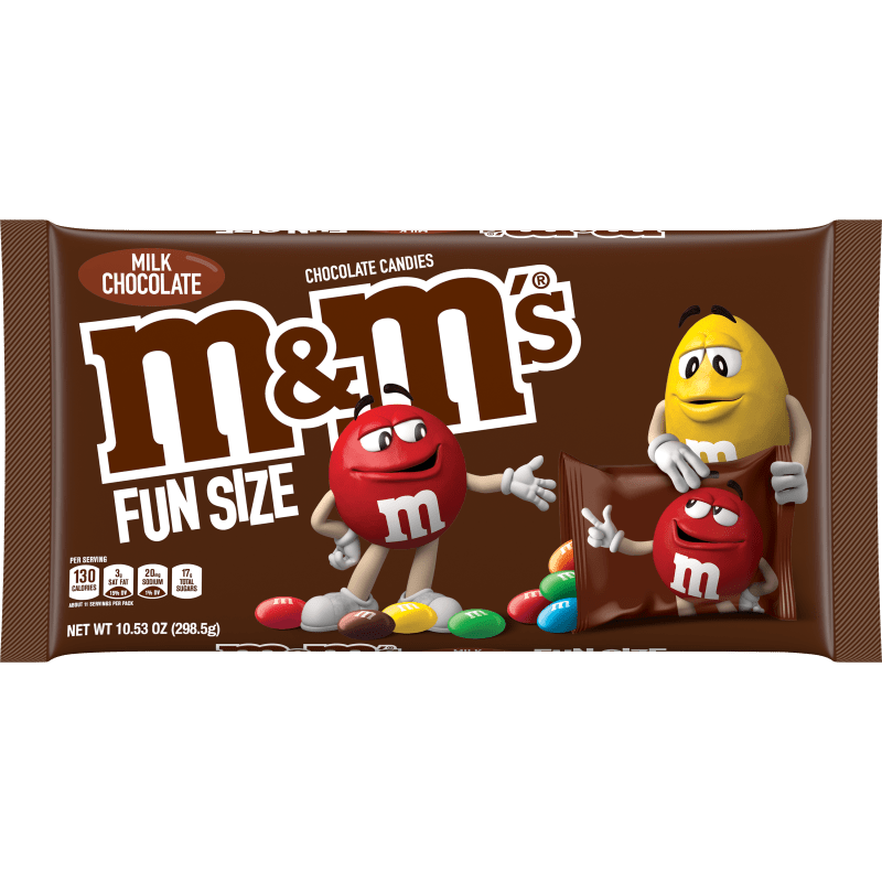 M&M's Milk Chocolate Halloween Fun Size Chocolate Candy - 17.16 oz Bag