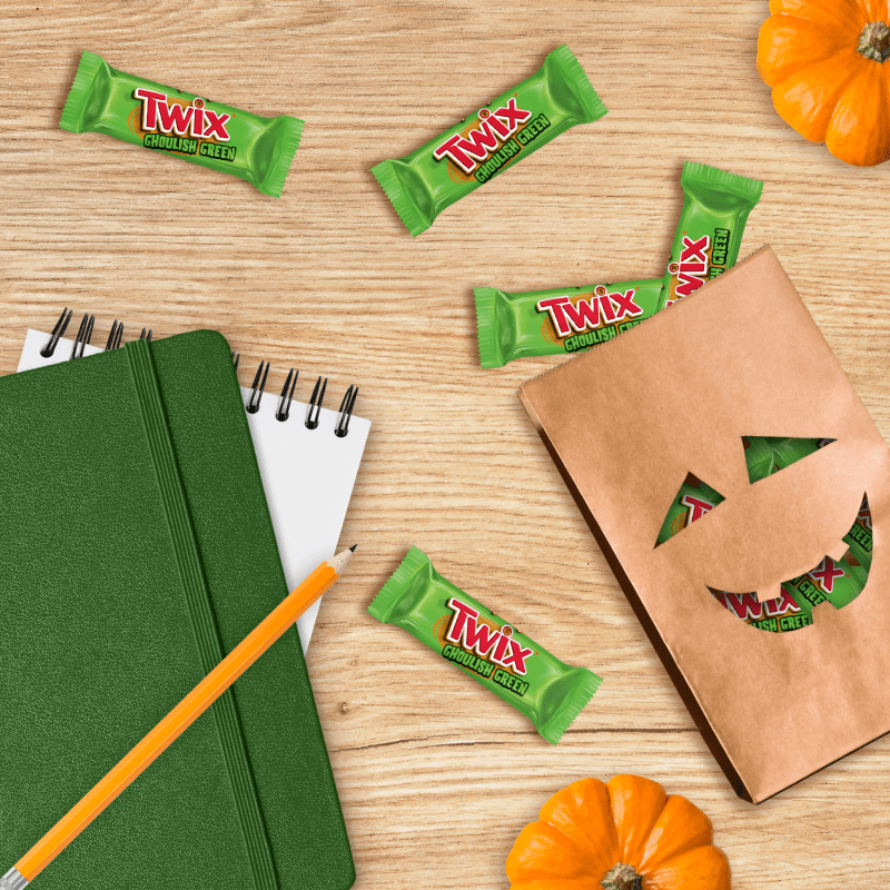 TWIX FUN SIZE Ghoulish Green Cookie Bars, 9.79oz